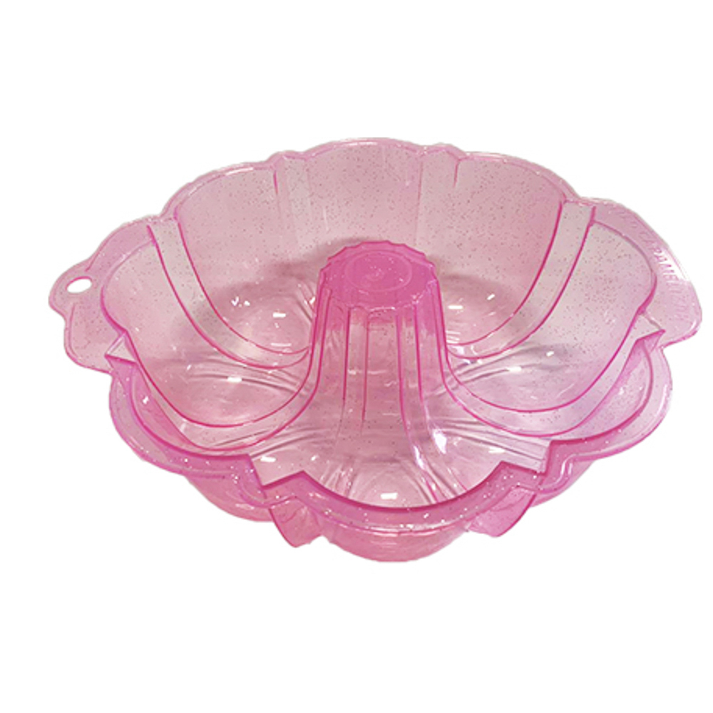 FORMA P/ PUDIM CAP.1,8 L ROSA GLITTER