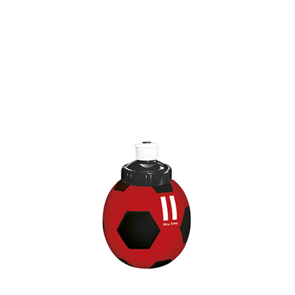 SQUEEZE MEU TIME 300 ML(VERMELHO/PRETO)