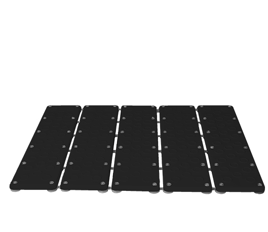 ESTRADO PARA BOX 60 VENTOSAS PRETO