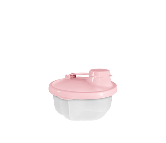PORTA LEITE EM PÓ 3 DIVISORIAS ROSA