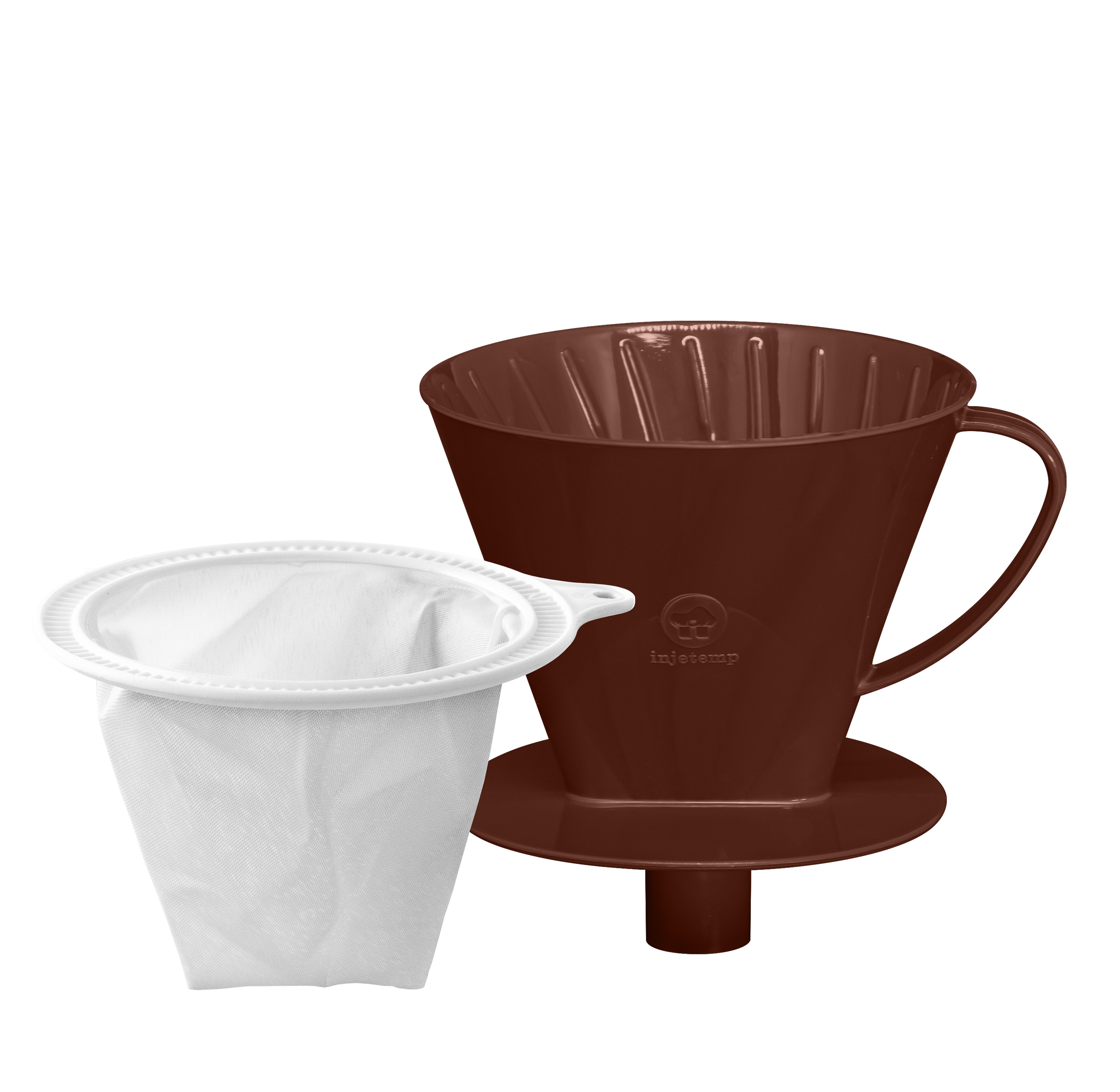 CONJUNTO CAFÉ 2 PEÇAS LUANA (1 PORTA FILTRO 102 + FILTRO 102)